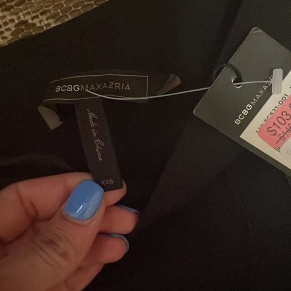 COPY - BCBGMAXAZRIA Black bodycon mini skirt - Picture 2 of 3